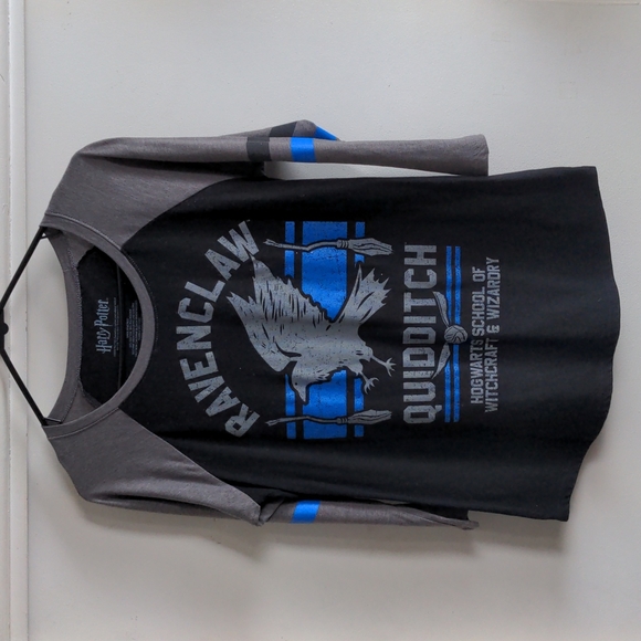 Harry Potter Ravenclaw Quidditch Women's Size M Raglan Shirt - Picture 1 of 4